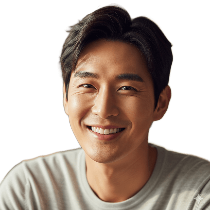 AI로 투명하게 배경이 제거된 결과물 예시